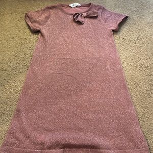 H&M girls sparkly dress size 8-10 with bow